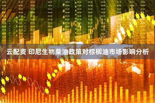 云配资 印尼生物柴油政策对棕榈油市场影响分析